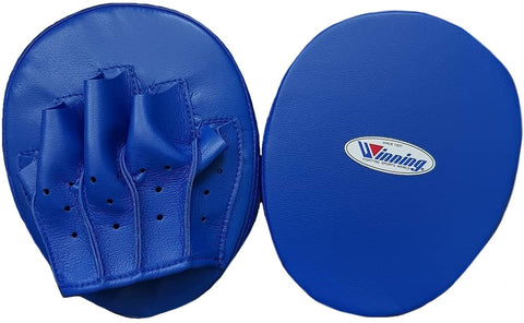 Winning Oval Curved Punch Mitts - Blue - WJapan Store
