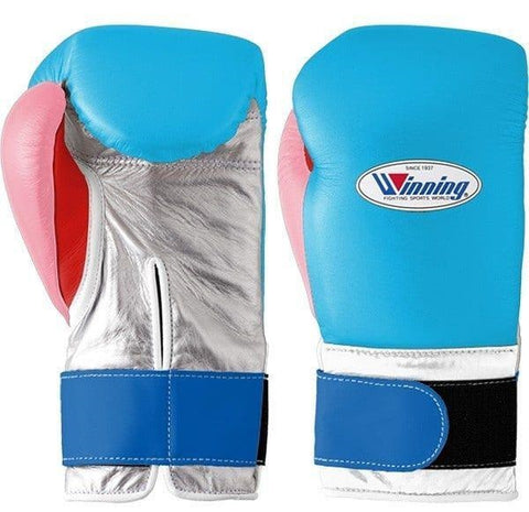 Winning Velcro Boxing Gloves - Sky Blue · Silver · Pastel Pink · Red - WJapan Store