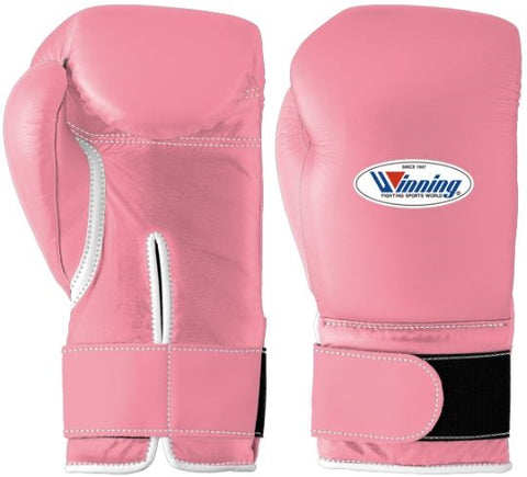 Winning Velcro Boxing Gloves - Pink