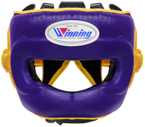 Winning Full Face Headgear - Purple · Gold