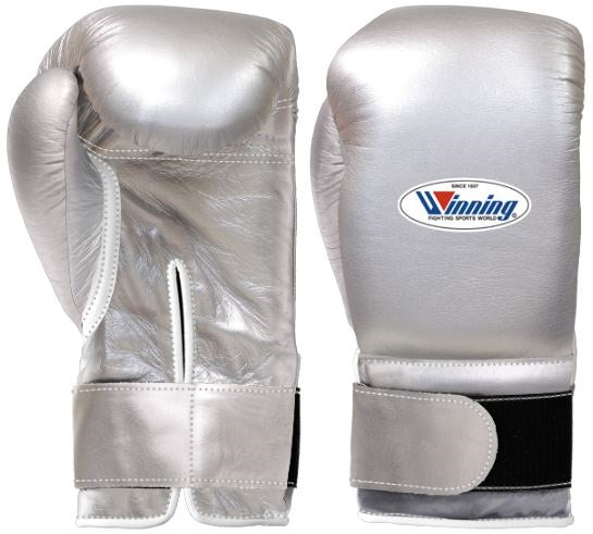 Winning Velcro Boxing Gloves - Silver – WJapan Boxing