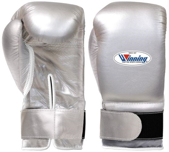 Winning Velcro Gloves - Silver – WJapan Boxing