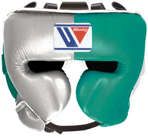 Winning Cheek Protector Headgear - Silver · Green