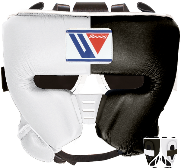 Winning Special Cheek Protector Headgear - White · Black – WJapan