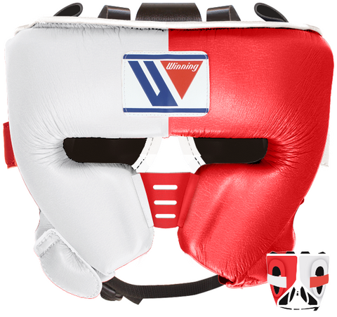 Winning Special Cheek Protector Headgear - White · Red
