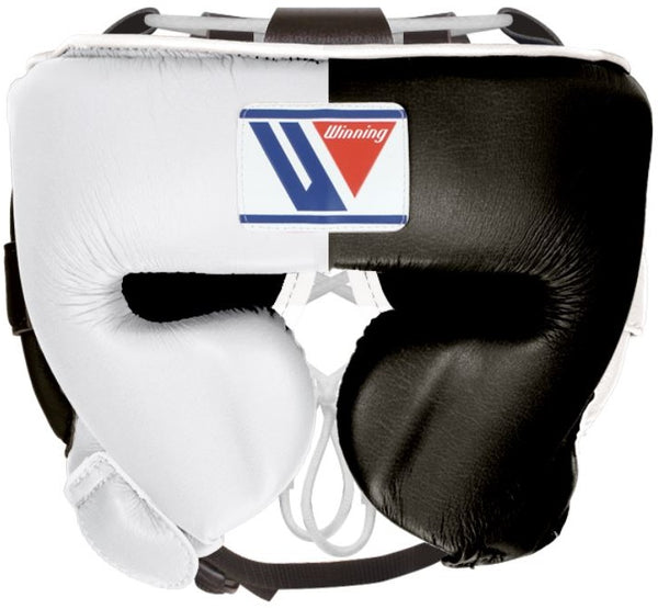 Winning ヘッドギア ホワイト/ブラック Winning Cheek Protector Headgear - White · Black – WJapan Boxing