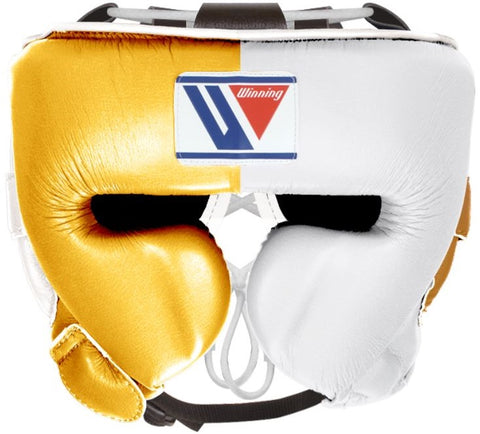 Winning Cheek Protector Headgear - Gold · White