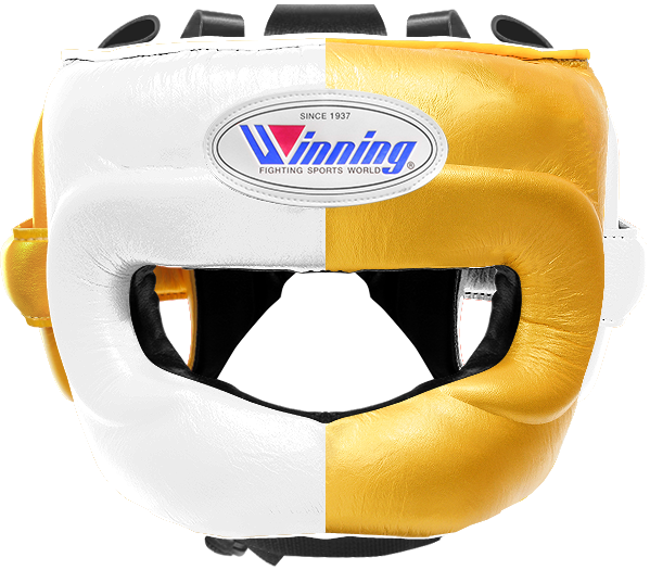 Winning Full Face Headgear - White · Gold – WJapan Boxing