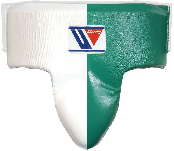 Winning High Cut Groin Protector White Green WJapan Boxing
