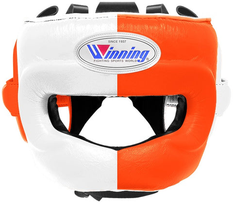 Winning Full Face Headgear - White · Orange