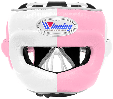 Winning Full Face Headgear - White · Pink