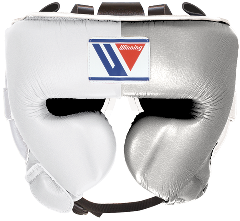 Winning Cheek Protector Headgear - White · Silver