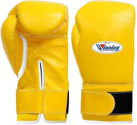 Winning Velcro Boxing Gloves - Yellow